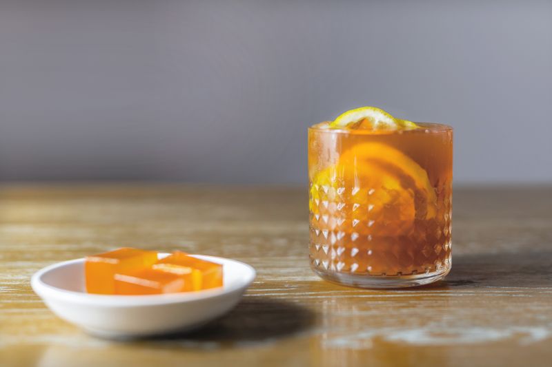 Lemon iced tea refreshing cold drink